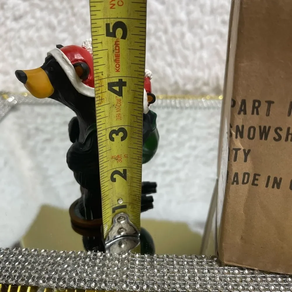 NIB BearFoots by Jeff Fleming Snowshoe with Baby Bear Figurine . - Picture 9 of 9